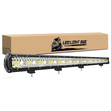 Bară LED Auto Dreaptă 106cm – 260W Osram, 3 Rânduri Super Luminoase, Rezistentă la Apă și Șocuri – Iluminare Off-Road pentru SUV, Camioane, ATV, Pick-up, Bărci