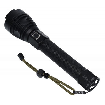 Professzionális XHP90 LED zseblámpa, akkumulátorral, USB töltés, ideális őrzésre és védelemre, vadászatra és horgászatra