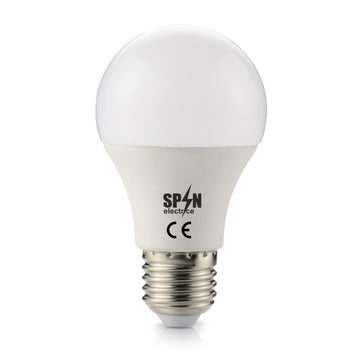Bec Led E27, model glob A60, 6W=45W, 6400K, lumina rece, 24V DC, 420Lm