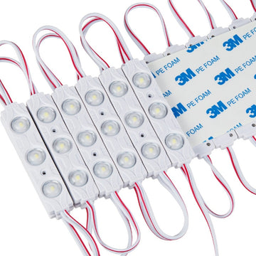 Modul LED Alb 12V, 1.5W, IP67 – Iluminare Rece 6500K pentru Exterior, Rezistent la Apă și Condiții Meteorologice