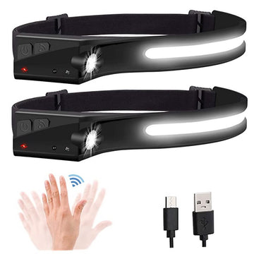 Lanterna led de cap cu acumulator 3W cuincarcare USB