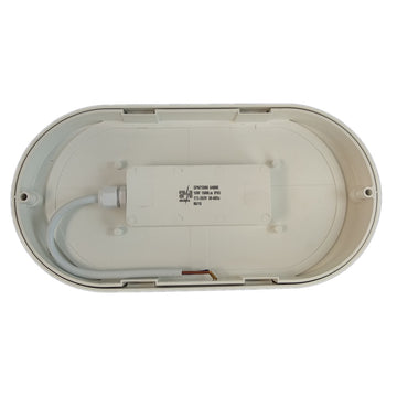 Aplica LED Ovală 18W cu Lumina Neutră 4000K – Lumină IP65 pentru Interior și Exterior, Ideală pentru Spații Umezeală și Zone Umede