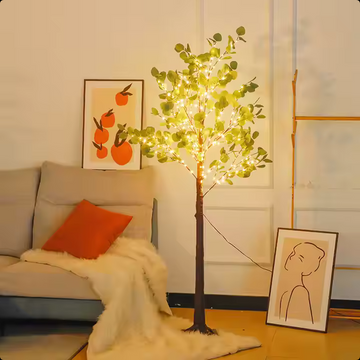 Pom Decorativ Luminat 180cm cu 300 LED-uri Alb Cald – Ideal pentru Decor Interior și Exterior