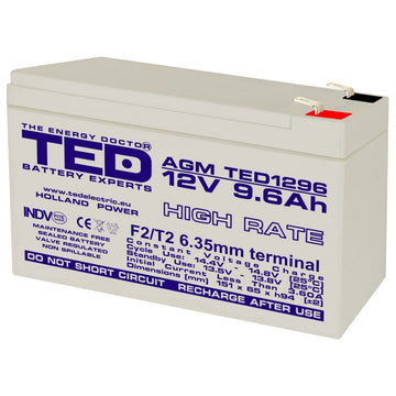 Acumulator Plumb - Acid 12V-9,6A TED - Frize
