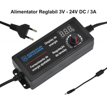 Alimentator Reglabil 3V-24V DC / 3A