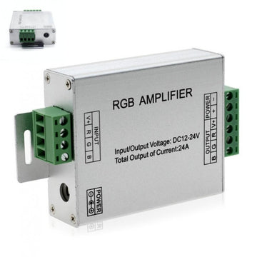 Amplificator Tensiune Banda Led RGB, DC 12-24V / 24A - Frize
