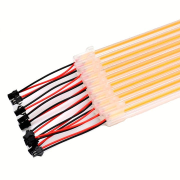 Bara LED COB 12V Galben 50cm – Set de 10 Bucăți pentru Iluminat Ambient în Spații Interioare sau Exterioare