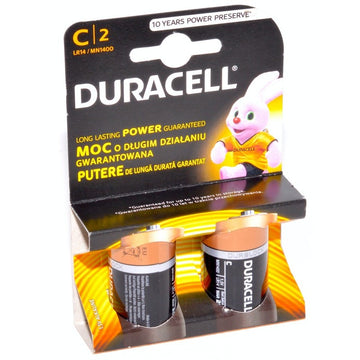 Baterie Alkalina Duracell R14, Marime C, 2buc/set - Frize