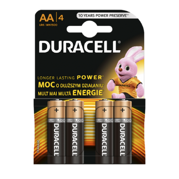 Elem Duracell R6 ALKALINA 4db/buborékfólia