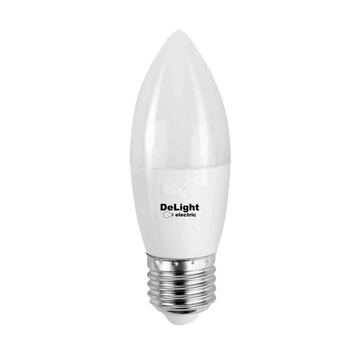 Bec Led Lumanare E27, model C37, 9W=80W, 2700K, lumina calda