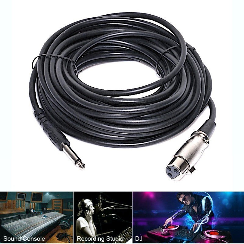 Cablu Audio Jack 6,3mm Tata-XLR Mama/10m - Frize