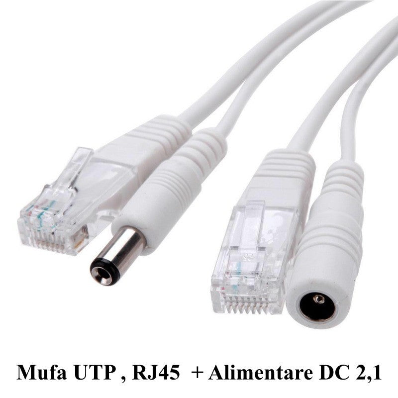 Cablu Camere UTP + Alimentare DC 2,1mm/10m - Frize