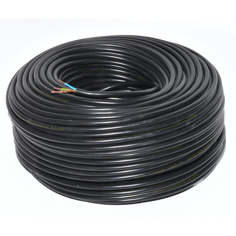Cablu Electric 3x2,5mm MYYM Litat (Negru) - Frize