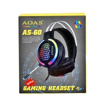 Casti Gaming cu LED-uri RGB, Microfon și USB AS-60