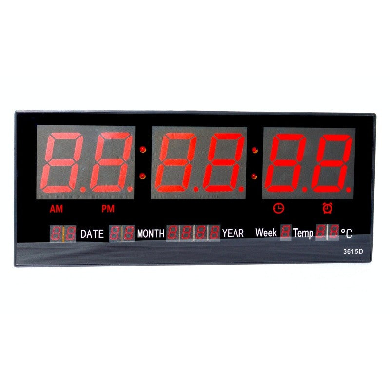 Ceas Electronic de Perete Lumina Roșie NO-3615D - Frize