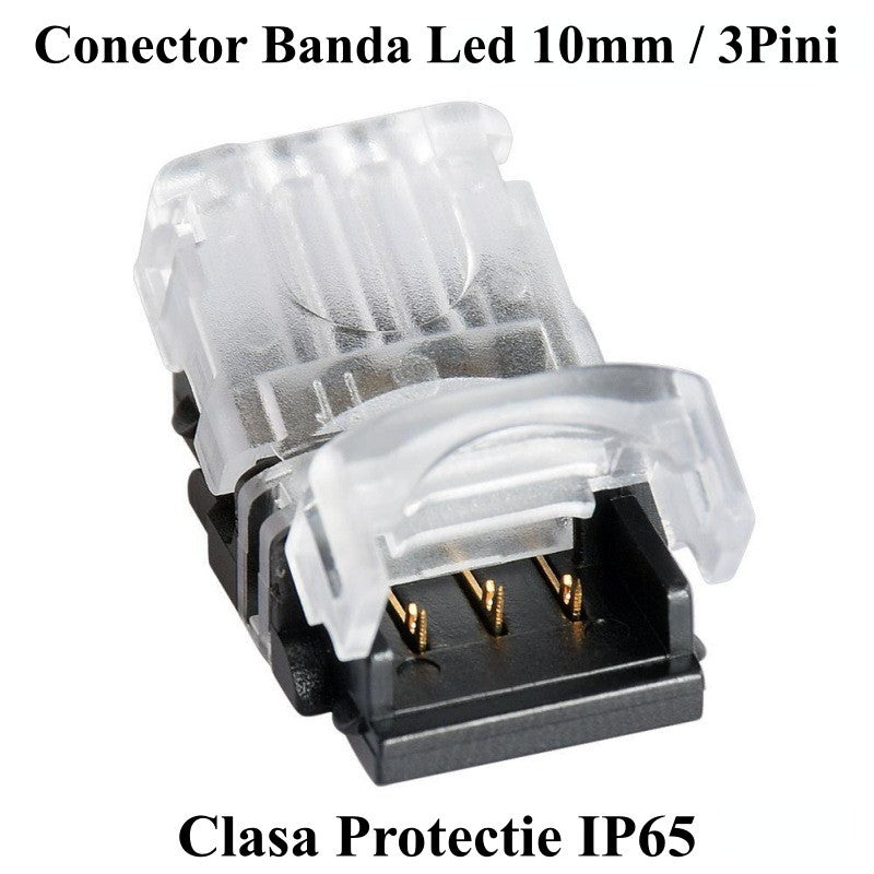 Conector Banda Led & RGB 10mm/3 Pini - 3 Fire - Frize