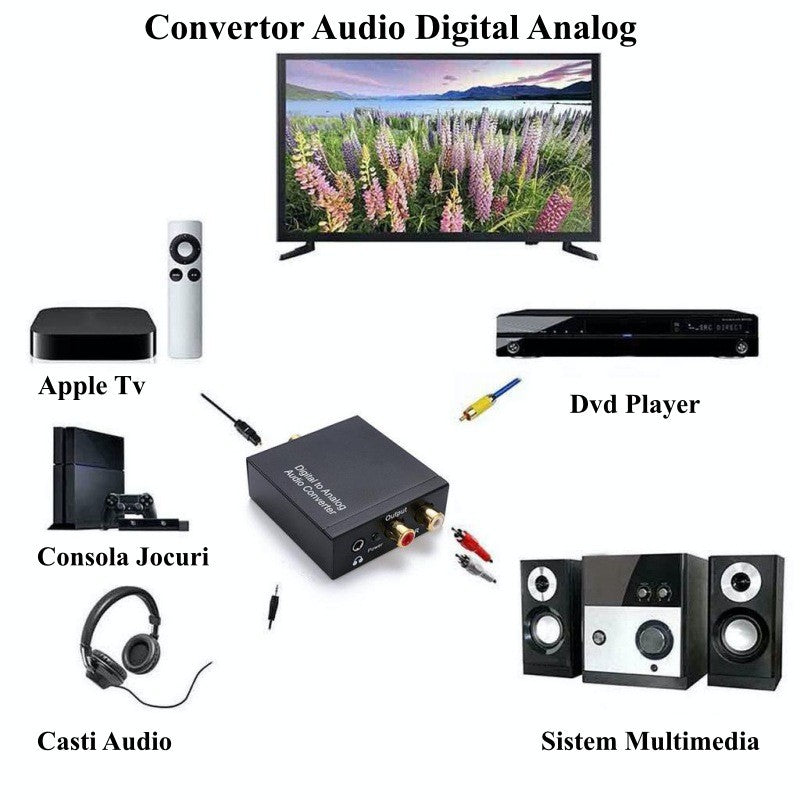 Convertor Audio Digital la Analog + Jack - Frize