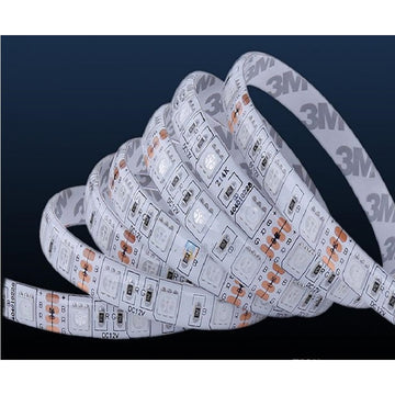 RGB LED szalag, IP20, 12V, 14,4W/M, 60 LED/M, 5050 - tekercs 5 m