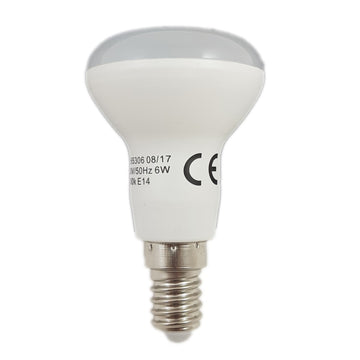 Led izzó E14, modell R50, 8W=60W, 6400K, hideg fény