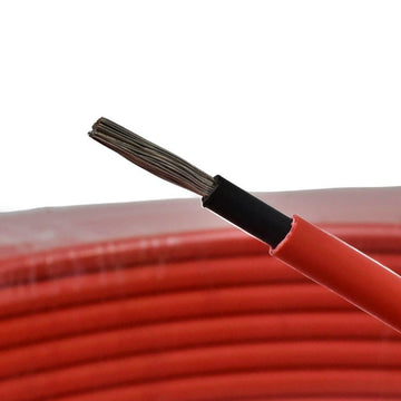 Cablu Solar PV1-F 6mm Roșu cu Izolație Dublă – Cablu din Cupru Staniu pentru Sisteme Fotovoltaice