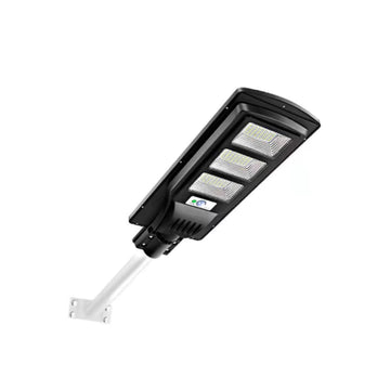 Lampa Solara LED Stradala, 150W, Incarcare Solara, Panou Solar Incorporat, Senzor de Lumina, Telecomanda, Suport Inclus