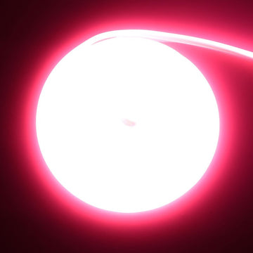 Banda LED COB Neon Roz Intens, 288 LED/m, 10W/m, IP65, Rola de 5m pentru Iluminat Decorativ Interior și Exterior