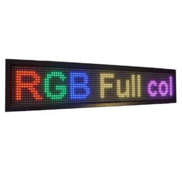 Reclamă Luminoasă LED RGB 100x40 cm cu Cod QR și Vizualizare 120° – Panou Wi-Fi pentru Publicitate Interactivă