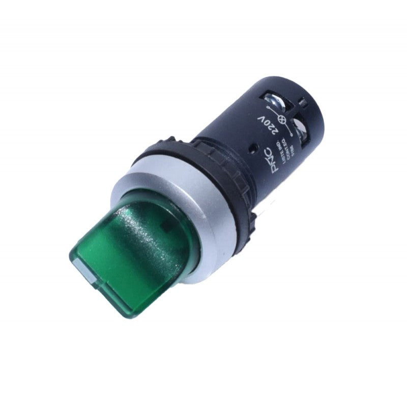 Intrerupator cu Maneta 22mm Verde EB2-10D - Frize