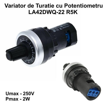 Fordulatszámú potenciométer kapcsoló LA42DWQ-22 / 5K