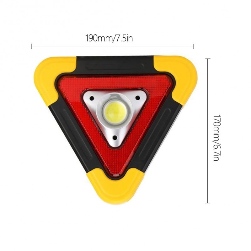 Lampa de Avertizare Triunghi, Acumulatori + Solar - Frize