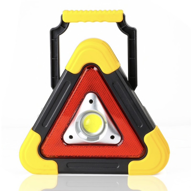 Lampa de Avertizare Triunghi, Acumulatori + Solar - Frize
