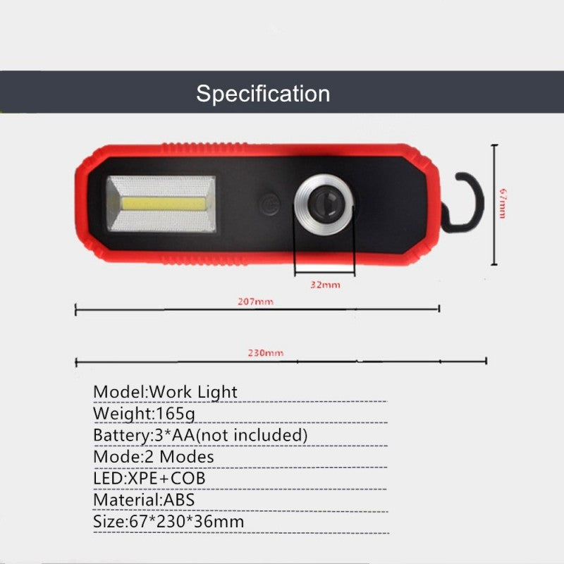 Lampa de Lucru cu Acumulatori, Magnet - Frize