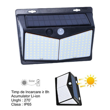 Lampa de Perete Solara 208 Led + Senzor - Frize