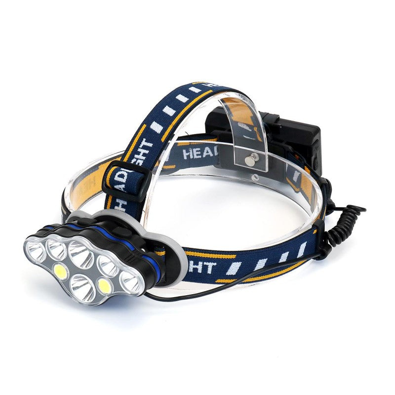 Lanterna de Cap  8 LED-uri, 2 Acumulatori 3,7V  LI-ION - Frize