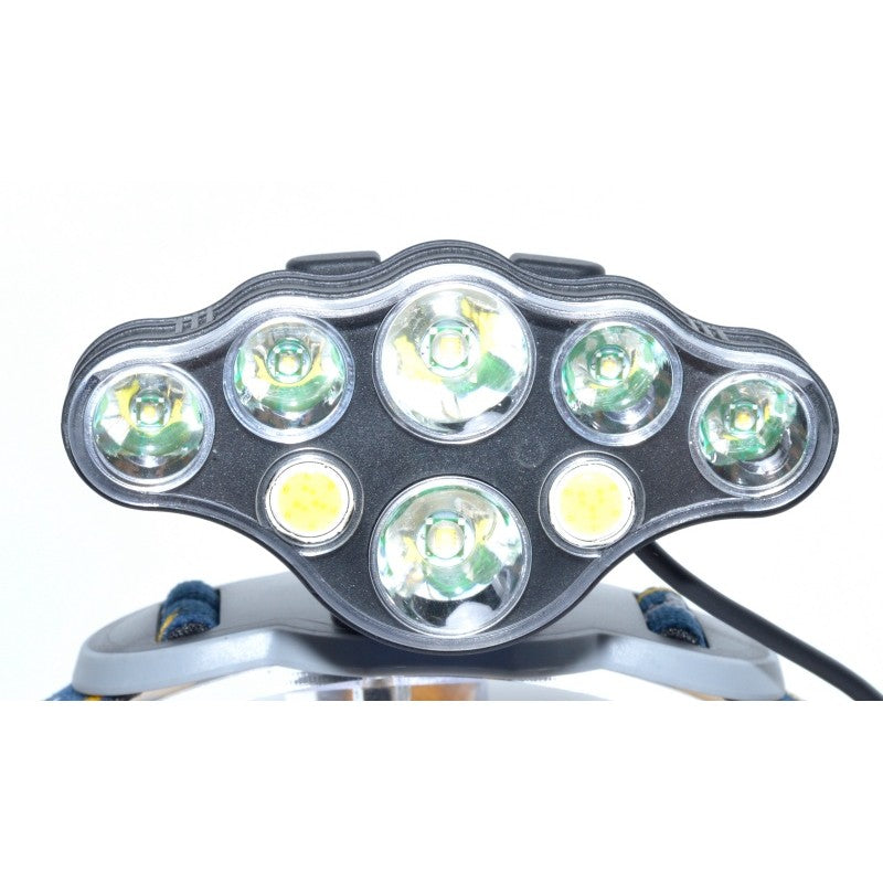 Lanterna de Cap  8 LED-uri, 2 Acumulatori 3,7V  LI-ION - Frize