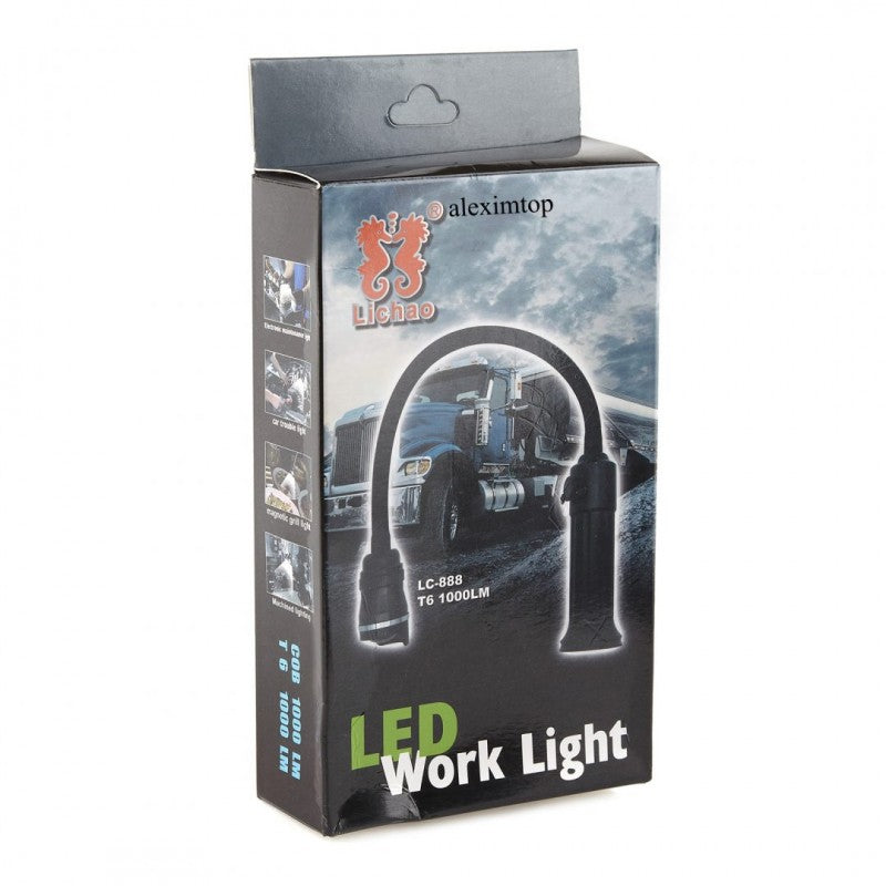 Lanterna de lucru cu magnet, brat mobil, led T6 1000Lm, 1x3,7v li-ion/FS-888 - Frize
