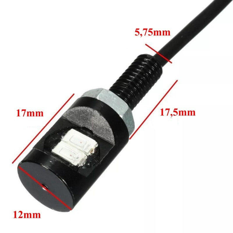 Led Auto 12mm / 12V / VERDE, 2 Buc/Set - Frize