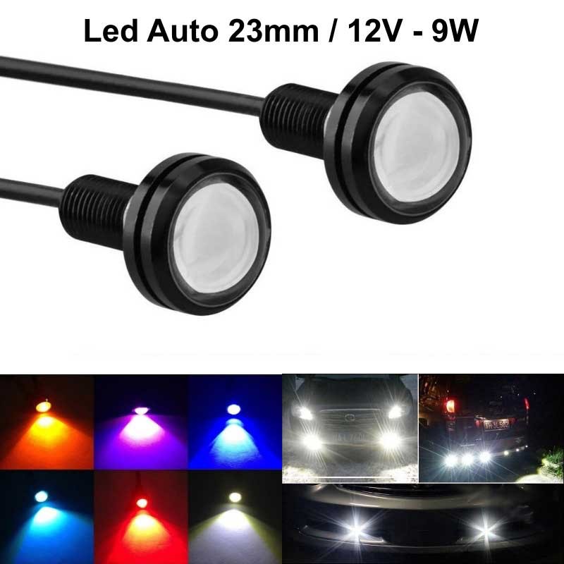 Led Auto 23mm / 12V - 9W / ROSU, 2 Buc/Set - Frize