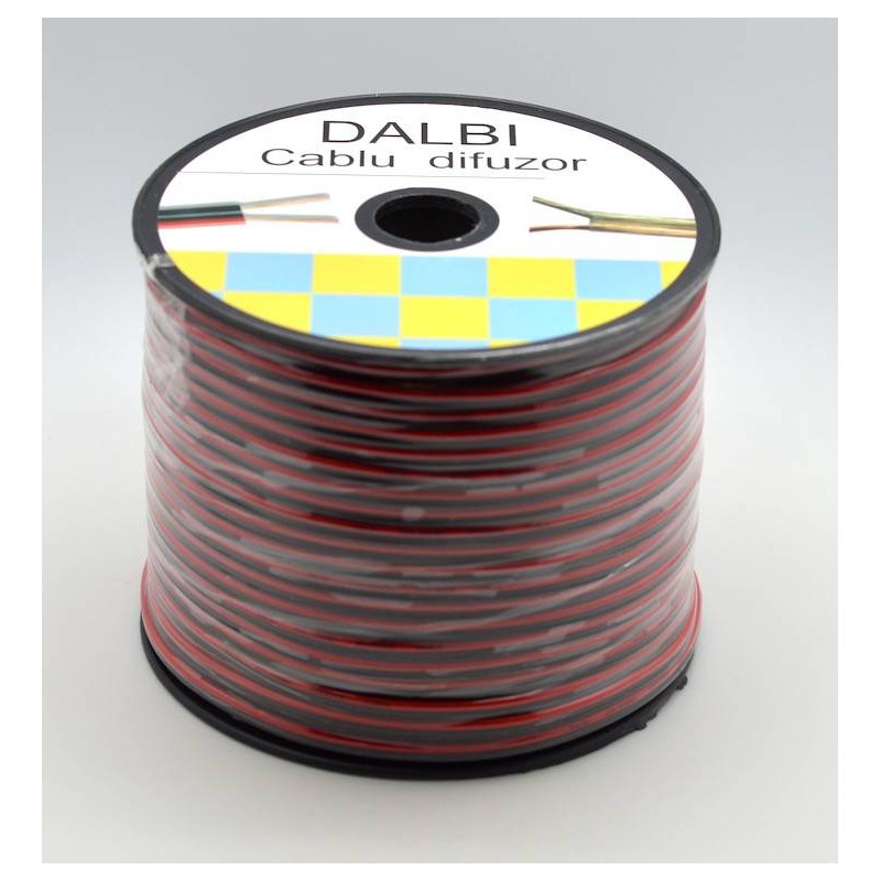 LSP-110/BR Cablu Difuzor Bifilar rosu-negru 2 x 0,35 100m/rol - Frize