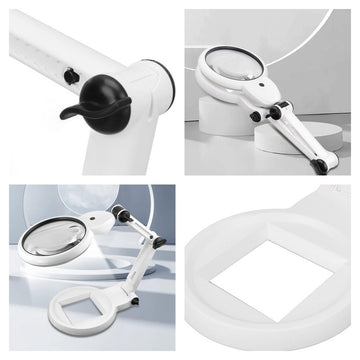 4X, 8X nagyító állvánnyal, 5H lencse és 24 LED / MG3B-1G