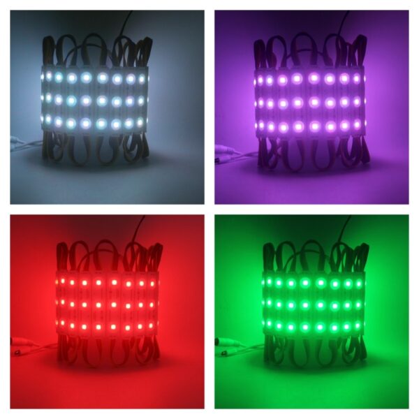 Modul Grup 3 Led RGB 5050 - 20 Buc/Set , RGB -Multicolor - Frize