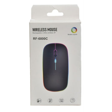 Mouse Optic RGB - Dual Mode Wireless 2,4GHz & Bluetooth 5.0 / RF-6800C