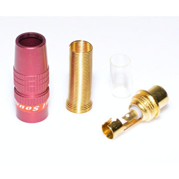 Mufa RCA Mama Gold-Rosu cu Arc - Frize