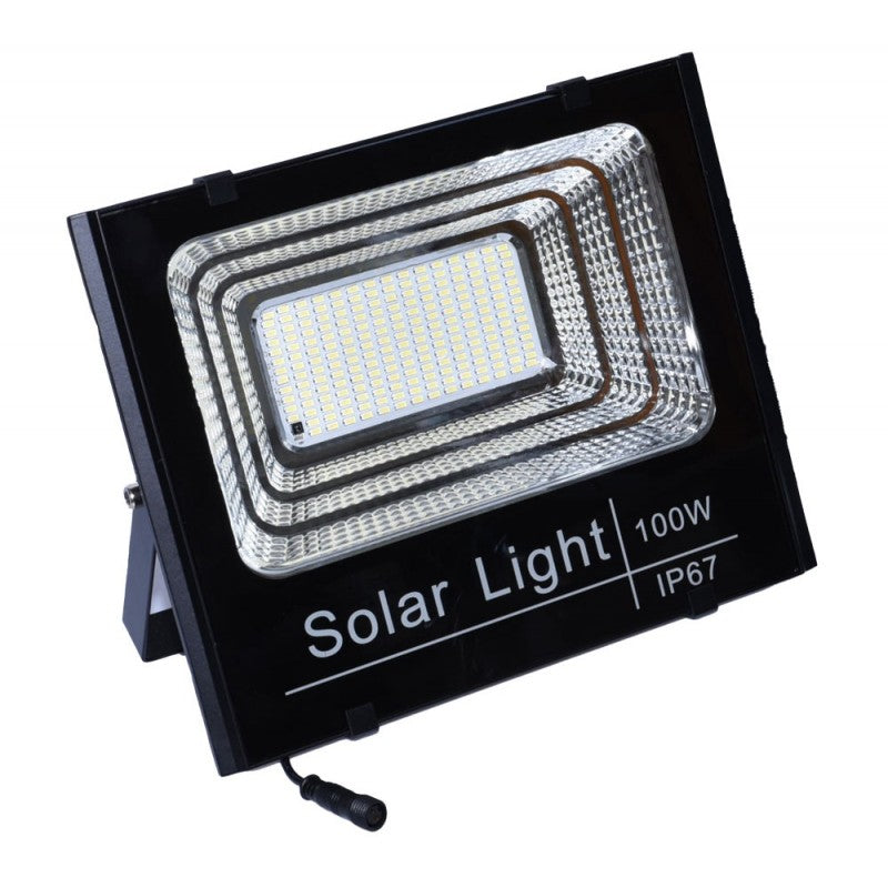 Proiector 100W cu Panou Solar și Telecomanda - Frize