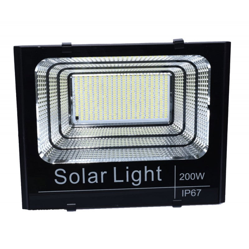 Proiector 200W cu Panou Solar și Telecomanda - Frize