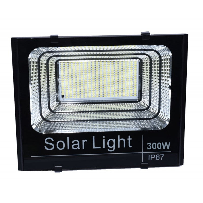 Proiector 300W cu Panou Solar și Telecomanda - Frize