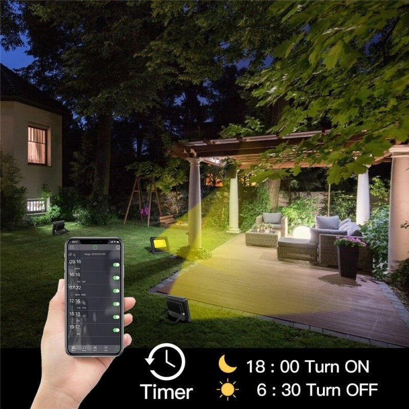 Proiector Smart Led RGBCW 20W cu Bluetooth - Frize