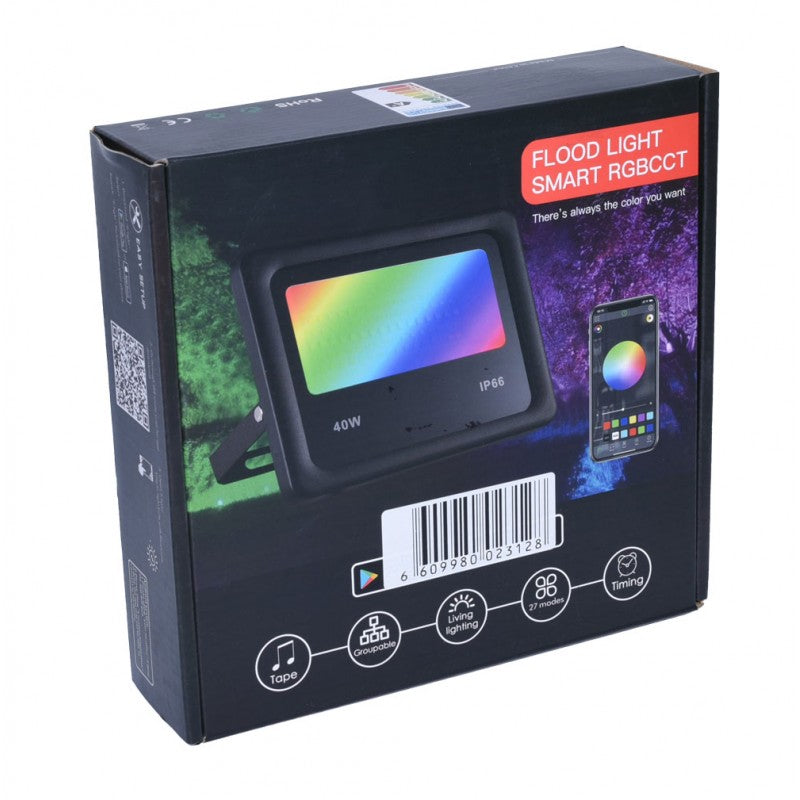 Proiector Smart Led RGBCW 40W cu Bluetooth - Frize