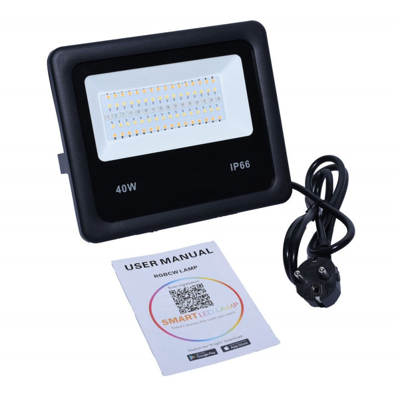 Proiector Smart Led RGBCW 40W cu Bluetooth - Frize