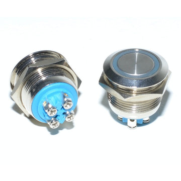 Push Metalic cu Led fara Retinere 19mm/24V - Frize